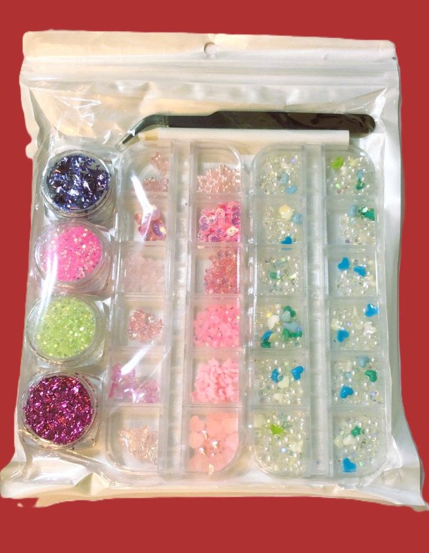Applique Design Nails Art Set - NAMT-1216